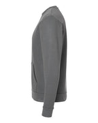 Next Level 9001 - Unisex Santa Barbara Pocket Crewneck Sweatshirt - Heavy Metal