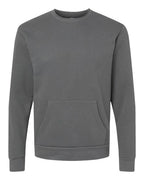 Next Level 9001 - Unisex Santa Barbara Pocket Crewneck Sweatshirt - Heavy Metal