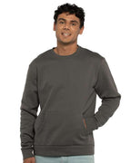 Next Level 9001 - Unisex Santa Barbara Pocket Crewneck Sweatshirt - Heavy Metal