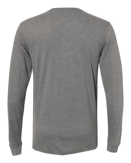 Next Level 6411 - Unisex Sueded Long Sleeve T-Shirt - Dark Heather Grey