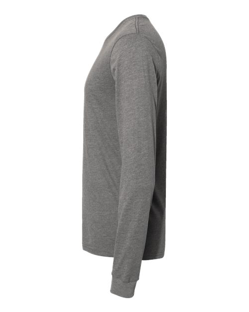 Next Level 6411 - Unisex Sueded Long Sleeve T-Shirt - Dark Heather Grey