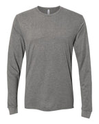 Next Level 6411 - Unisex Sueded Long Sleeve T-Shirt - Dark Heather Grey
