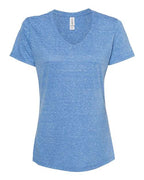 JERZEES 88WVR - Women's Snow Heather Jersey V-Neck T-Shirt JERZEES