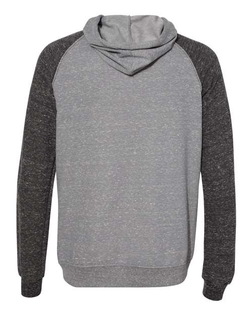 JERZEES 90MR - Unisex Snow Heather French Terry Raglan Hooded Sweatshirt JERZEES