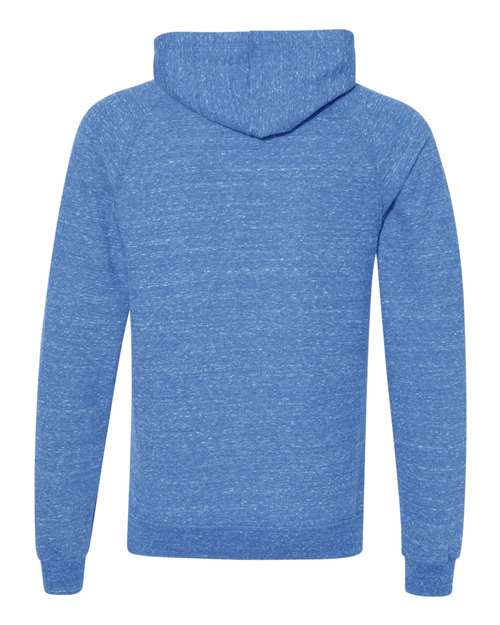 JERZEES 90MR - Unisex Snow Heather French Terry Raglan Hooded Sweatshirt JERZEES