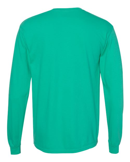 Comfort Colors 6014 - Unisex Garment-Dyed Heavyweight Long Sleeve T-Shirt - Island Green