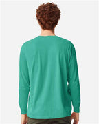 Comfort Colors 6014 - Unisex Garment-Dyed Heavyweight Long Sleeve T-Shirt - Island Green
