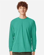 Comfort Colors 6014 - Unisex Garment-Dyed Heavyweight Long Sleeve T-Shirt - Island Green