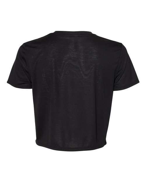 BELLA + CANVAS 8882 - Womens Flowy Crop Tee - Black