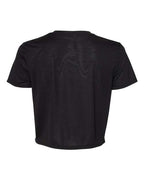 BELLA + CANVAS 8882 - Womens Flowy Crop Tee - Black