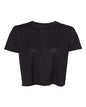 BELLA + CANVAS 8882 - Womens Flowy Crop Tee - Black
