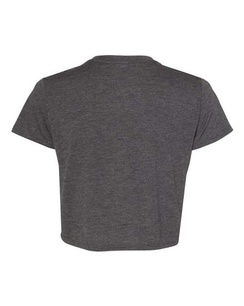 BELLA + CANVAS 8882 - Womens Flowy Crop Tee - Dark Grey Heather