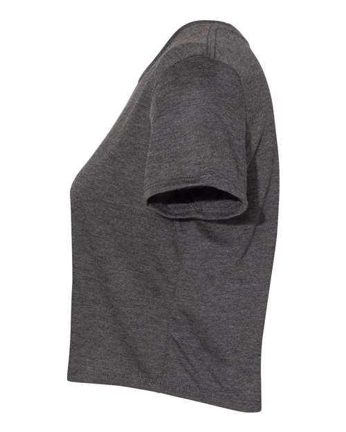 BELLA + CANVAS 8882 - Womens Flowy Crop Tee - Dark Grey Heather
