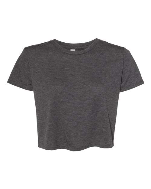 BELLA + CANVAS 8882 - Womens Flowy Crop Tee - Dark Grey Heather