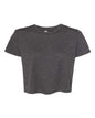 BELLA + CANVAS 8882 - Womens Flowy Crop Tee - Dark Grey Heather