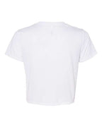 BELLA + CANVAS 8882 - Womens Flowy Crop Tee - White