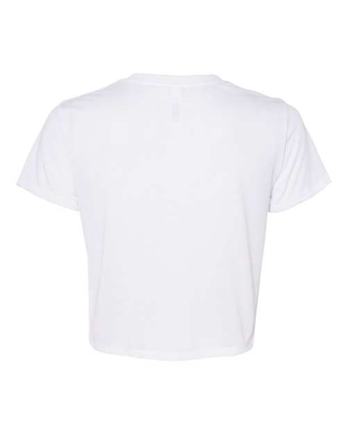 BELLA + CANVAS 8882 - Womens Flowy Crop Tee - White