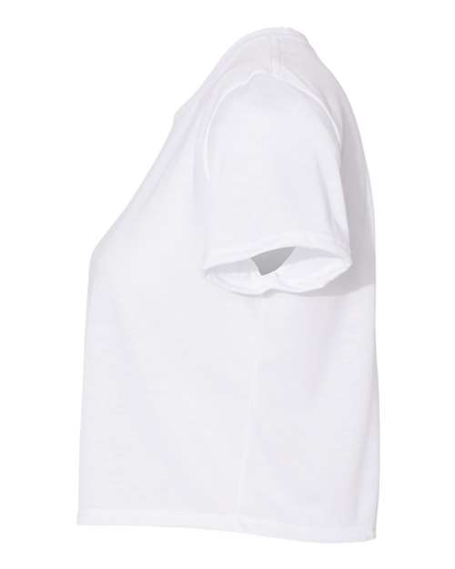 BELLA + CANVAS 8882 - Womens Flowy Crop Tee - White
