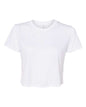 BELLA + CANVAS 8882 - Womens Flowy Crop Tee - White