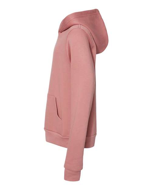 BELLA + CANVAS 3719Y - Youth Sponge Fleece Hoodie Sweatshirt - Mauve