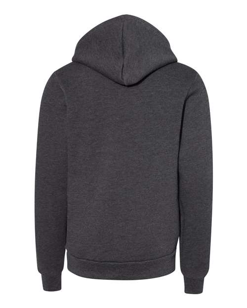 BELLA + CANVAS 3719Y - Youth Sponge Fleece Hoodie Sweatshirt - Dark Grey Heather