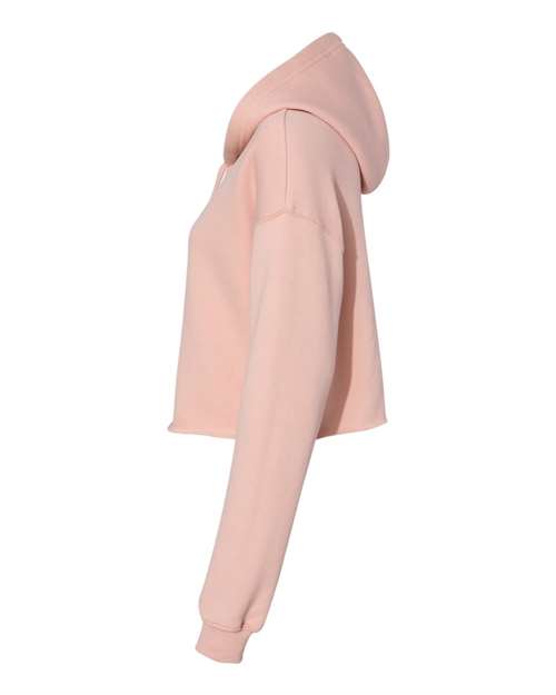 BELLA + CANVAS 7502 - Women's Crop Hoodie Sweatshirt - Peach
