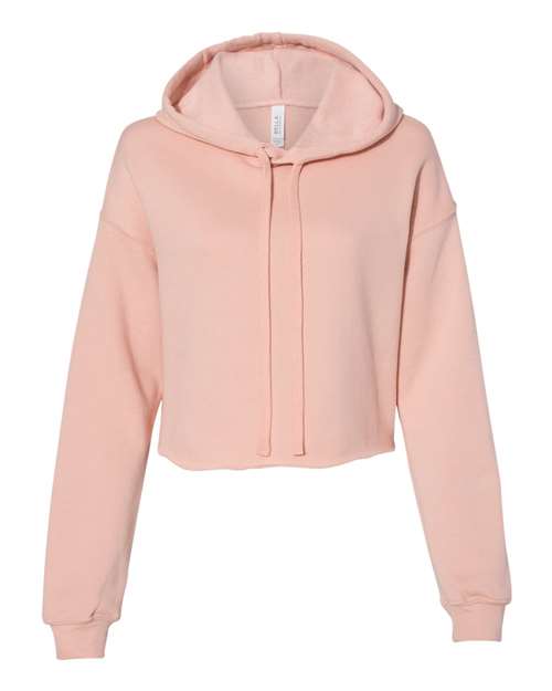 BELLA + CANVAS 7502 - Women's Crop Hoodie Sweatshirt - Peach