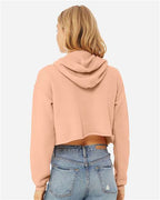 BELLA + CANVAS 7502 - Women's Crop Hoodie Sweatshirt - Peach