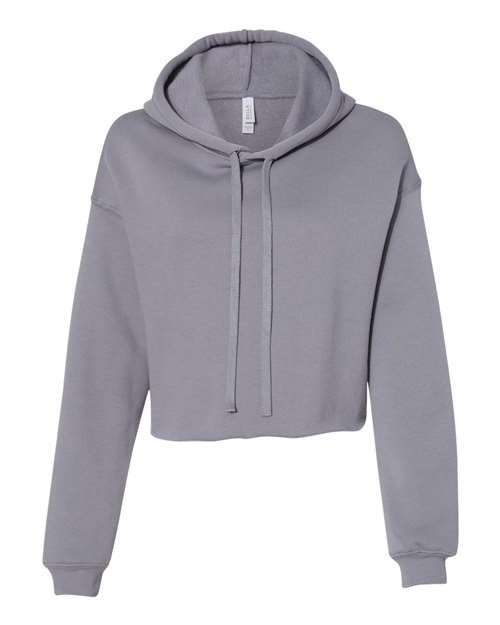 BELLA + CANVAS 7502 - Women's Crop Hoodie Sweatshirt - Storm
