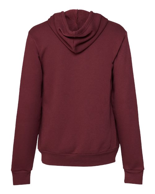 BELLA + CANVAS 3719 - Unisex Sponge Fleece Hoodie Sweatshirt - Maroon