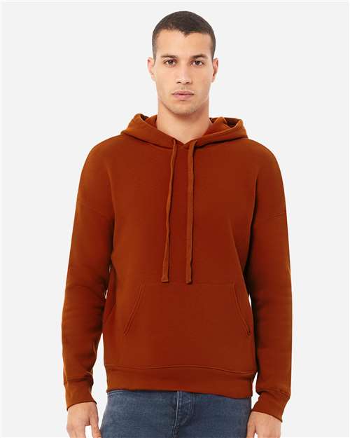 BELLA + CANVAS 3729 - Unisex Sponge Fleece Drop Shoulder Hoodie Sweatshirt - Brick