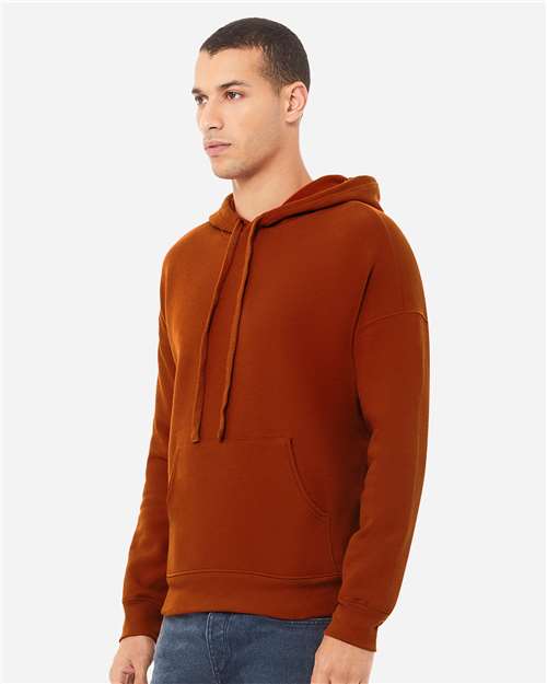 BELLA + CANVAS 3729 - Unisex Sponge Fleece Drop Shoulder Hoodie Sweatshirt - Brick