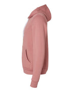 BELLA + CANVAS 3739 - Unisex Sponge Fleece Full-Zip Hoodie Sweatshirt - Heather Mauve