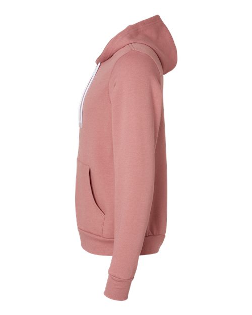 BELLA + CANVAS 3739 - Unisex Sponge Fleece Full-Zip Hoodie Sweatshirt - Heather Mauve