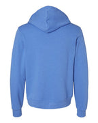 BELLA + CANVAS 3739 - Unisex Sponge Fleece Full-Zip Hoodie Sweatshirt - Heather Columbia Blue