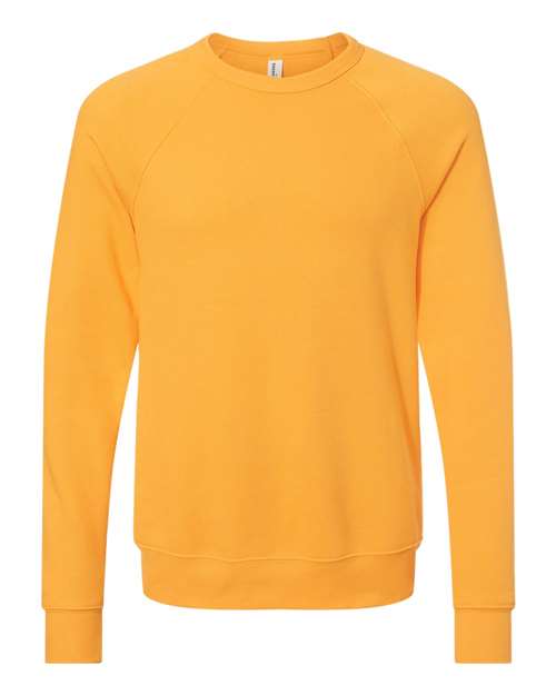 BELLA + CANVAS 3901 - Unisex Sponge Fleece Raglan Crewneck Sweatshirt - Gold