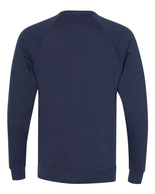 BELLA + CANVAS 3901 - Unisex Sponge Fleece Raglan Crewneck Sweatshirt - Navy