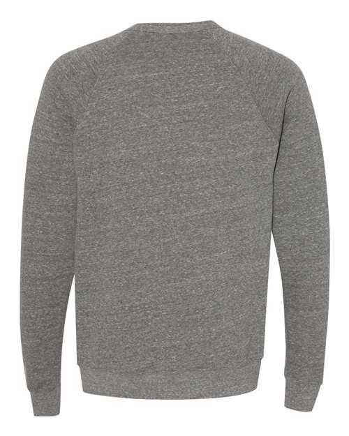 BELLA + CANVAS 3901 - Unisex Sponge Fleece Raglan Crewneck Sweatshirt - Deep Heather