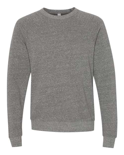 BELLA + CANVAS 3901 - Unisex Sponge Fleece Raglan Crewneck Sweatshirt - Deep Heather
