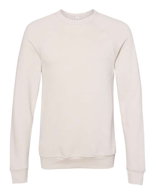 BELLA + CANVAS 3901 - Unisex Sponge Fleece Raglan Crewneck Sweatshirt - Heather Dust