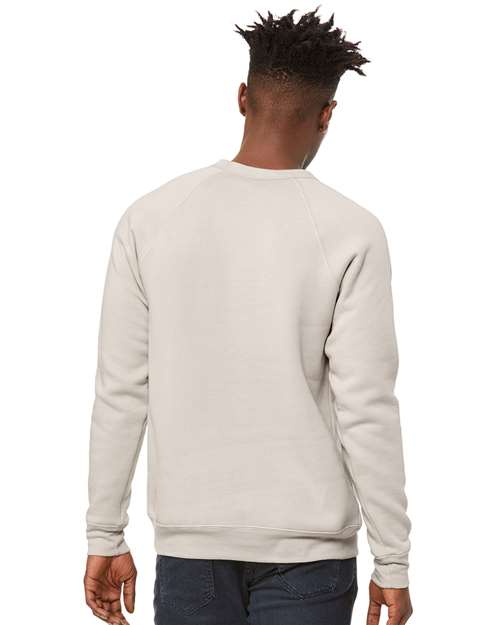 BELLA + CANVAS 3901 - Unisex Sponge Fleece Raglan Crewneck Sweatshirt - Heather Dust