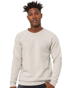 BELLA + CANVAS 3901 - Unisex Sponge Fleece Raglan Crewneck Sweatshirt - Heather Dust