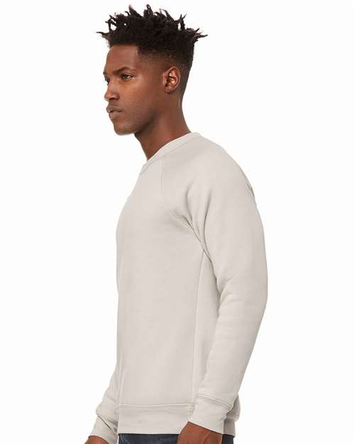 BELLA + CANVAS 3901 - Unisex Sponge Fleece Raglan Crewneck Sweatshirt - Heather Dust
