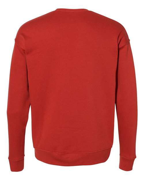 BELLA + CANVAS 3945 - Unisex Sponge Fleece Drop Shoulder Crewneck Sweatshirt - Brick