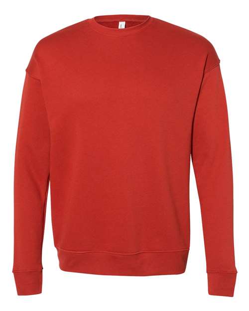 BELLA + CANVAS 3945 - Unisex Sponge Fleece Drop Shoulder Crewneck Sweatshirt - Brick
