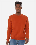 BELLA + CANVAS 3945 - Unisex Sponge Fleece Drop Shoulder Crewneck Sweatshirt - Brick