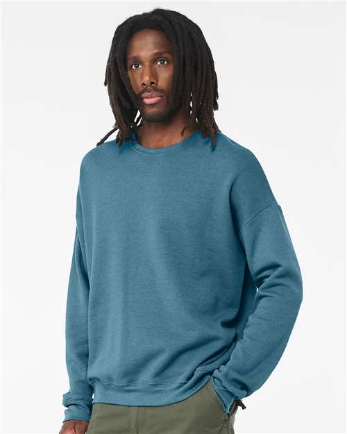 BELLA + CANVAS 3945 - Unisex Sponge Fleece Drop Shoulder Crewneck Sweatshirt - Heather Deep Teal