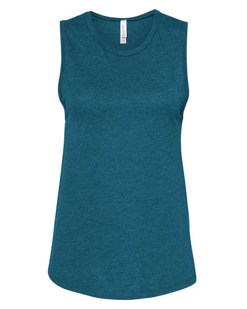 BELLA + CANVAS 6003 - Women's Jersey Muscle Tank - Heather Deep Teal