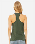 BELLA + CANVAS 6008 - Women's Jersey Racerback Tank - Military Green