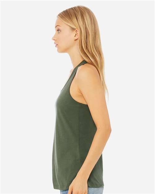 BELLA + CANVAS 6008 - Women's Jersey Racerback Tank - Military Green